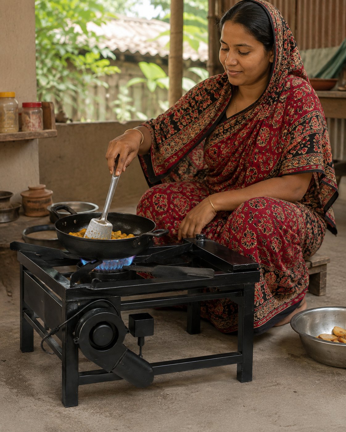 পোড়া মবিল চুলা