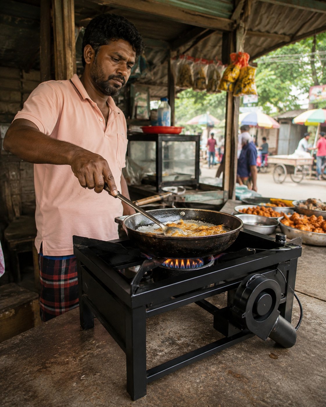 পোড়া মবিল চুলা ৩